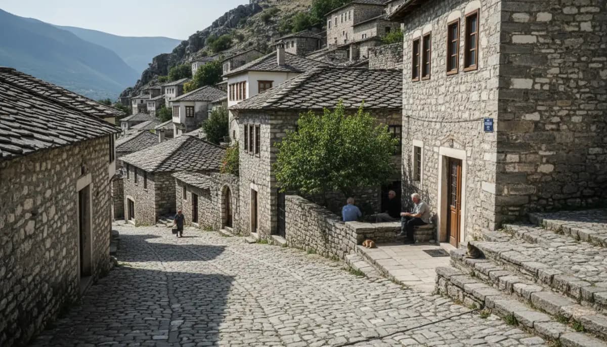 Gjirokastër stone city in Albania