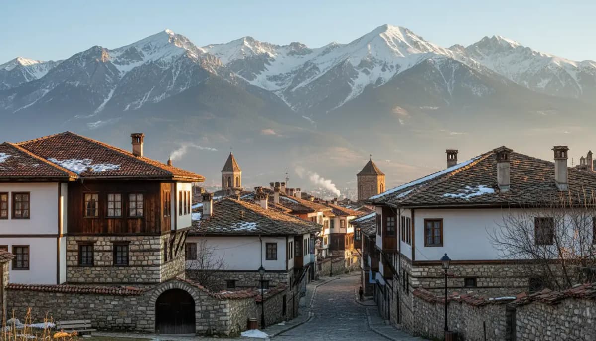 Bansko village and mountains